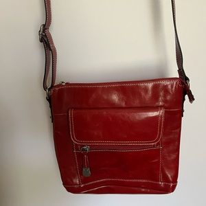 Vintage Red Crossbody Purse